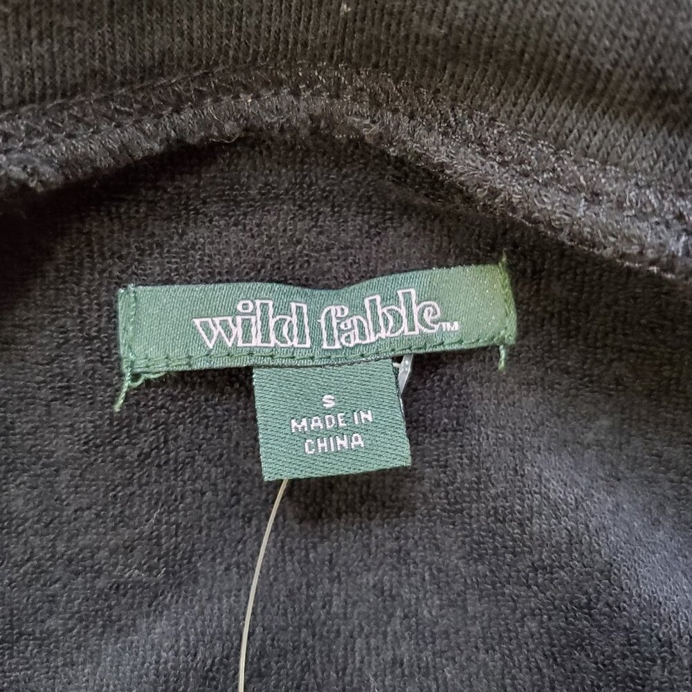 Wild Fable Black Babydoll Sweatshirt Dress Size S - Picture 4 of 7